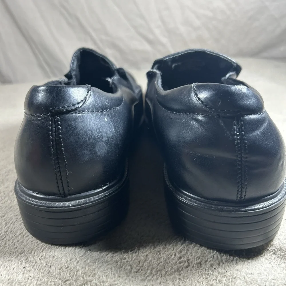 Giorgio Brutini Black Leather Slip-On Square Toe Dress Shoe Loafer Men's Sz 10M